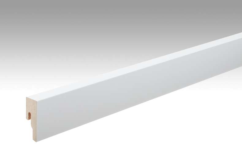Battiscopa MEISTER Uni bianco lucido DF 324 - 2380 x 50 x 18 mm (200015-2380-00324)