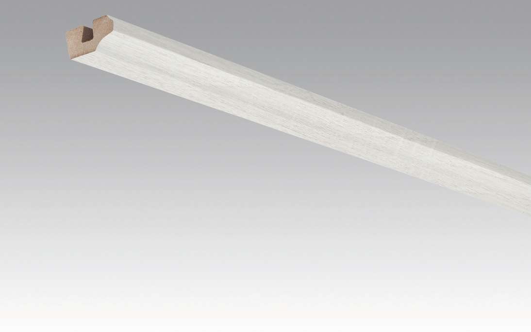 Battiscopa MEISTER battiscopa a soffitto finiture rovere bianco opaco 4069 - 2380 x 38 x 19 mm (200031-2380-04069)