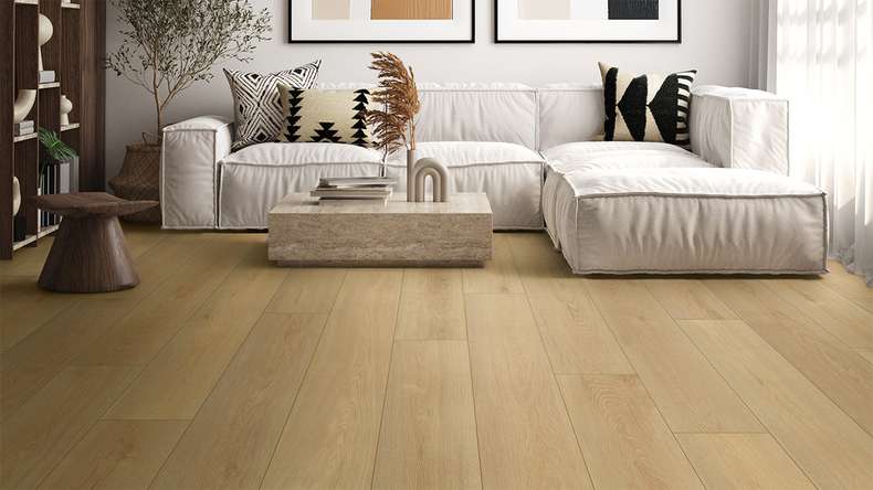 pavimento planeo design - Eco P.U.R.E. XL 2m listone Moss Oak | Isolamento acustico integrato (KRXL-6601)