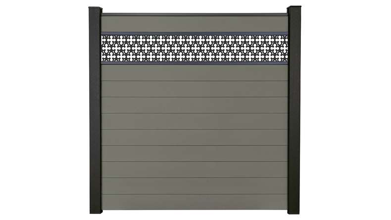 planeo Gardence Strong - recinzione a innesto BPC Grigio Orientale 180 x 180 cm