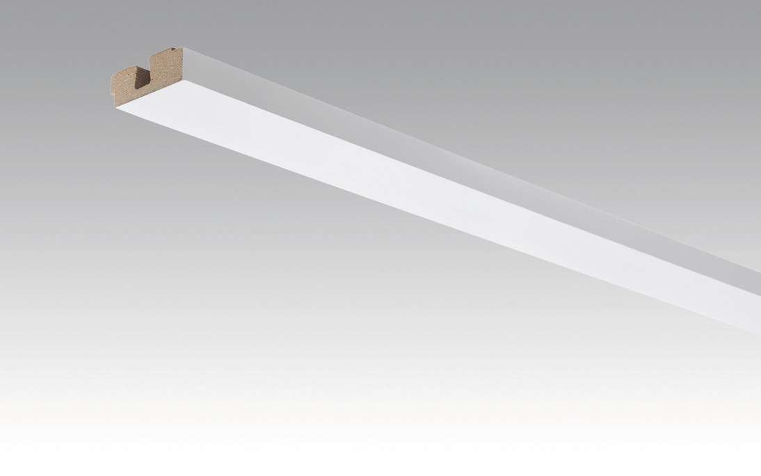 Battiscopa MEISTER Battiscopa a soffitto bianco lucido 4084 - 2380 x 40 x 15 mm (200032-2380-04084)