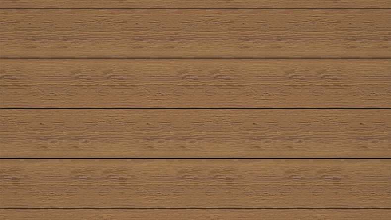 planeo ANTIKWoodline - Listello per terrazza rivestito in WPC CoEx, profilo composito leggero - Teak birmano 3 m - rustico/spazzolato liscio