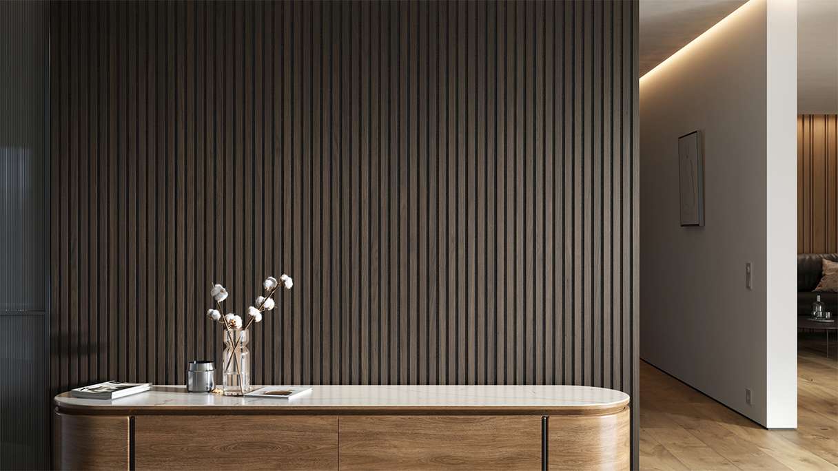 pannelli acustici planeo - Rovere marrone - 2400 x 525 x 18 mm (PU-A-003)