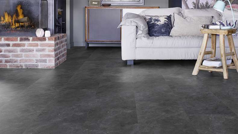 Gerflor Klick Vinyl - Senso Premium Rigid Acoustic Grey marble | Isolamento acustico integrato (39481539)