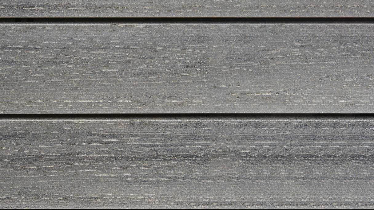 planeo Fassado - Rivestimento di facciata a fasce romboidali WPC grigio grafite