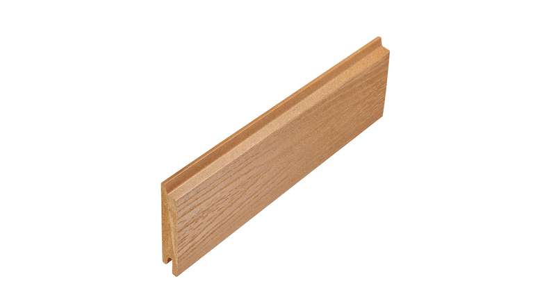 planeo Fassado - WPC rivestimento facciata a fasce romboidali in rovere marrone XL 4 m