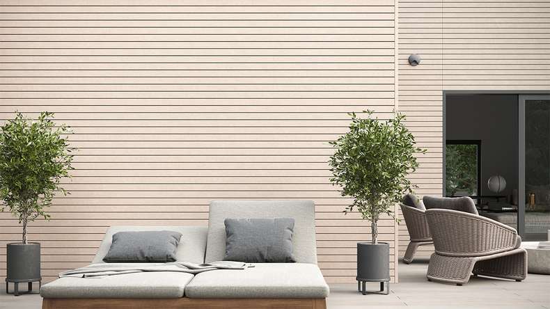 planeo Fassado - Rivestimento BPC Nature White 5m (PBF-C123)