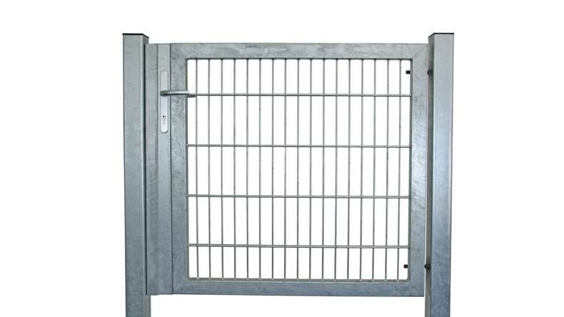 Porta universale pesante a 1 pannello zincata a caldo inclusi i pali della porta