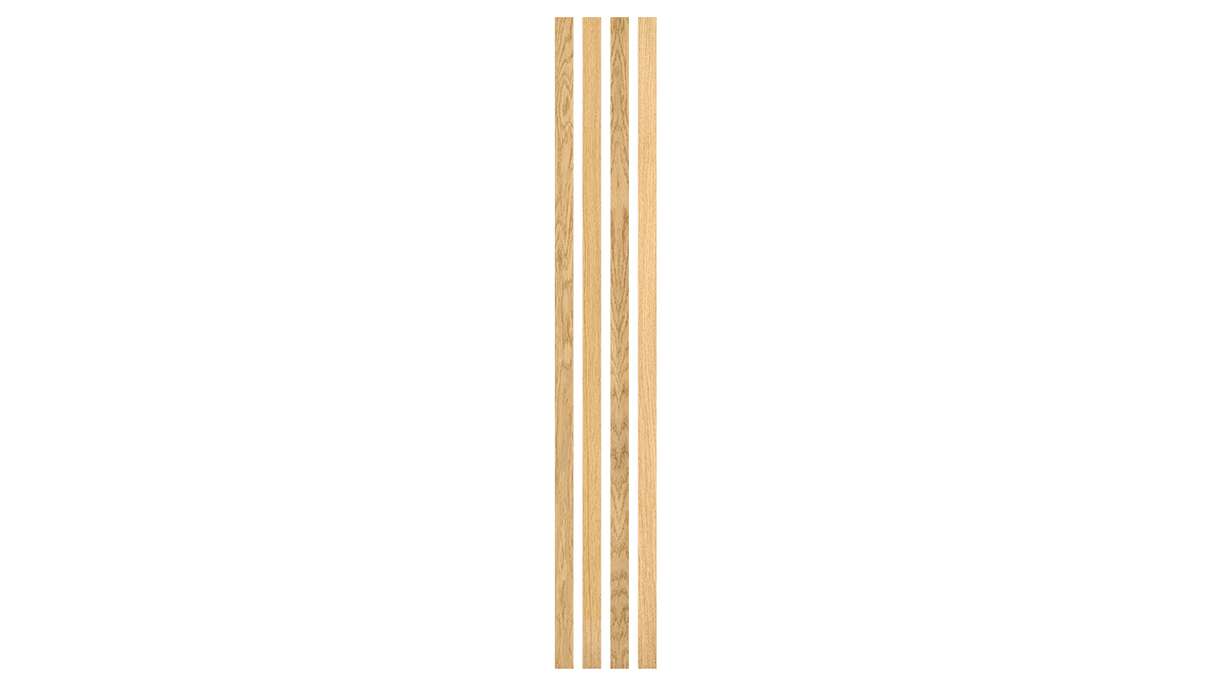 Skaben Pannelli acustici SilentWall Easy-Sticks - rovere marrone chiaro - 250 x 3,45 cm