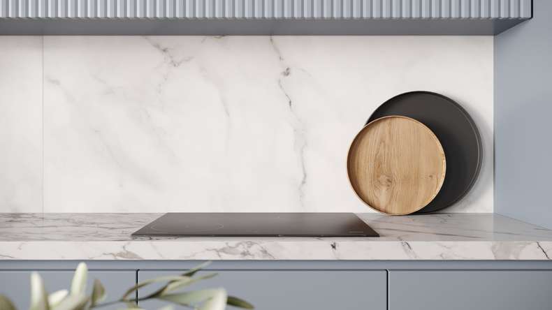 planeo Wallboard - Marmo Grigio-Bianco Opaco - vari formati