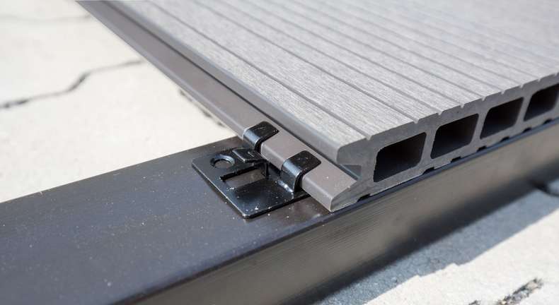 planeo clip per terrazza in acciaio inox ca. 4 mm di giunzione - 100 pz. incl. viti