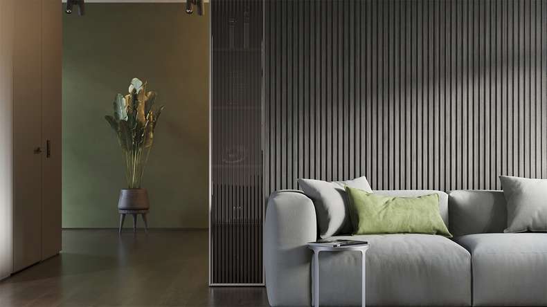 pannelli acustici planeo - Grigio rovere - 2400 x 525 x 18 mm (PU-A-006)