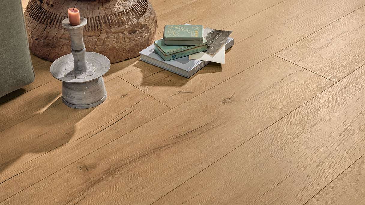 MEISTER Design pavimenti MeisterDesign. next DL 500 S - 07114 Rovere naturale di recupero | Isolamento acustico integrato (400055-2052220-07114)