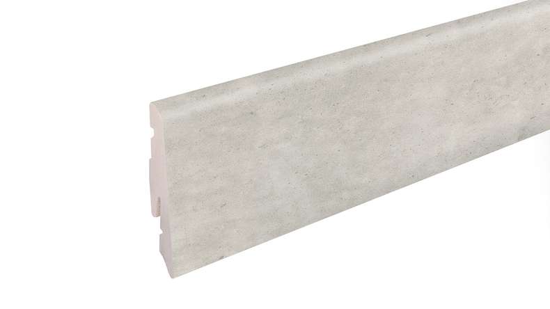 battiscopa planeo SolutionX 2in1 - 2400 x 14 x 58 mm grigio cemento chiaro (SL0099)