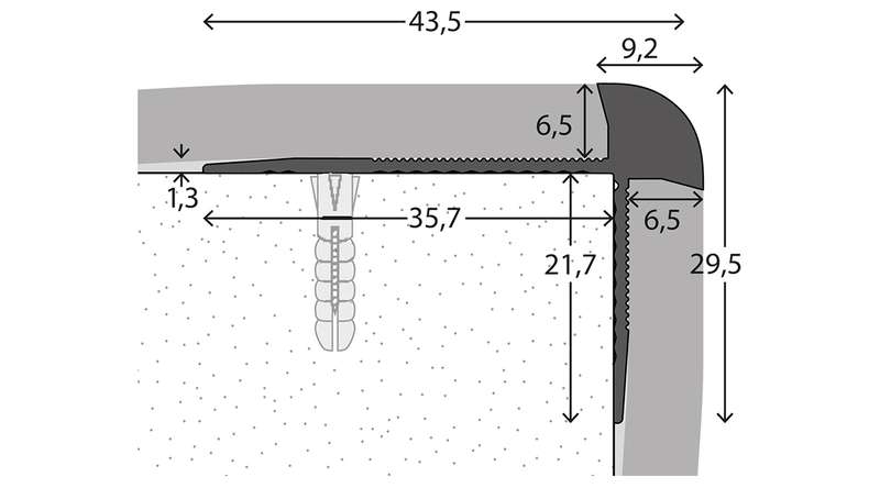 profilo paragradino planeo 981 - 250 cm