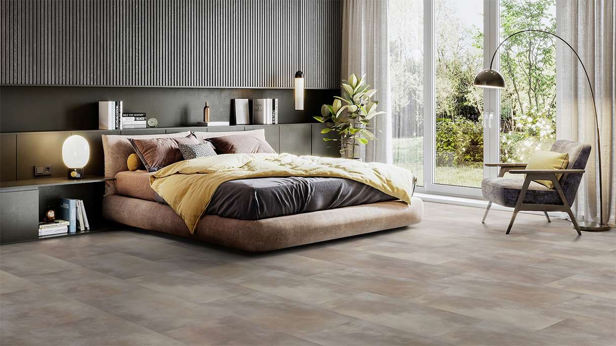 Gerflor Vinile ad incastro - Virtuo 30 Rigid Acoustic Acuarela Taupe | isolamento acustico integrato (39101476)