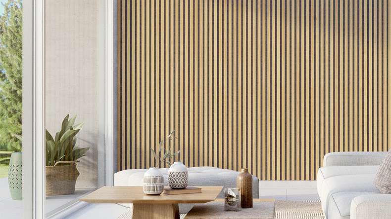 Skaben Pannelli acustici SilentWall Pro - rovere marrone chiaro - 250 x 60 cm