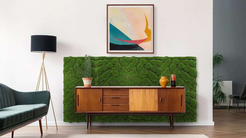 pannello acustico planeo - MixWall Moss Mood Forest Green Big Bulk 52 x 52 cm | Art Moss (PLMW-00211C)
