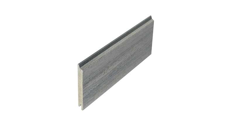 planeo Fassado - Rivestimento di facciata a fasce romboidali WPC grigio grafite XXL 4 m
