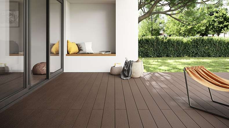 planeo TitanWood - Struttura in legno massiccio marrone scuro