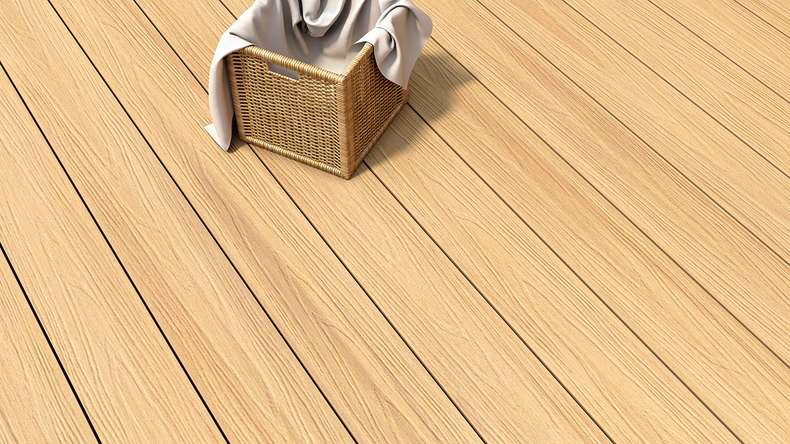 planeo MAXLine Nature - Pannello per decking XL rivestito in WPC CoEx camera cava - sabbia 3m strutturato/liscio spazzolato