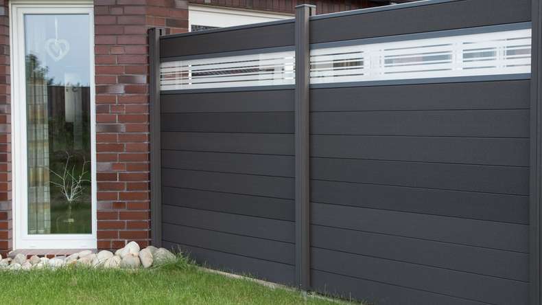 planeo Gardence Strong - Pannello di design glass30 Grigio antracite