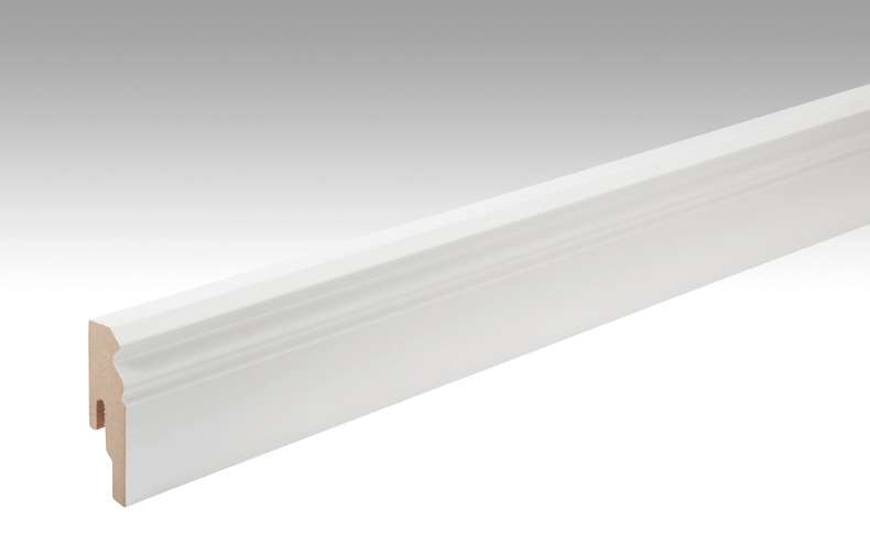 Battiscopa MEISTER Bianco verniciabile DF 2222 - 2380 x 60 x 18 mm (200000-2380-02222)