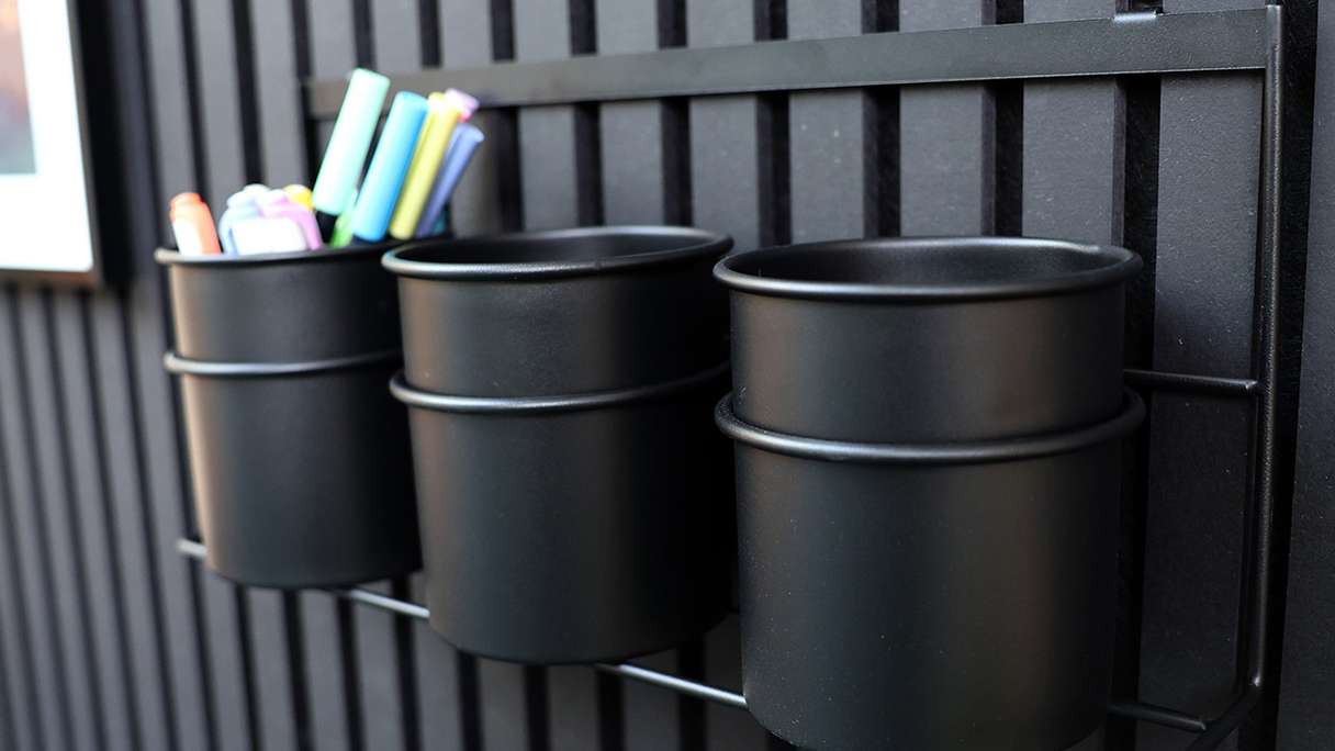 planeo storage - nero 3 pz. Tazza con supporto