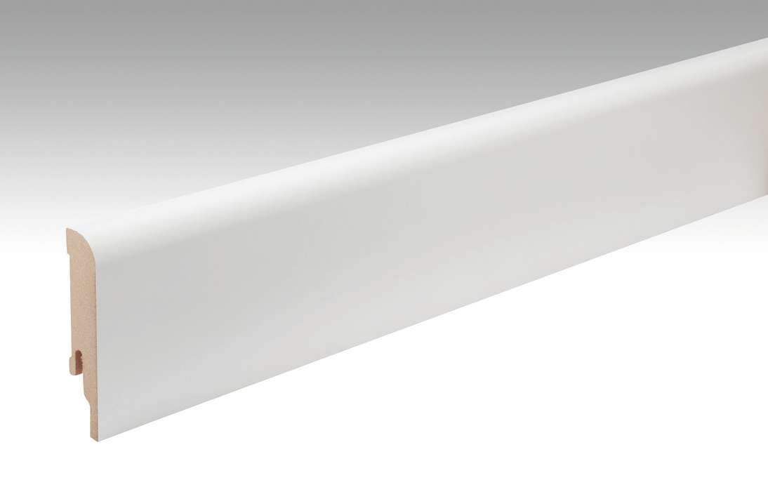 Battiscopa MEISTER Bianco verniciabile DF 2222 - 2380 x 80 x 16 mm (200006-2380-02222)