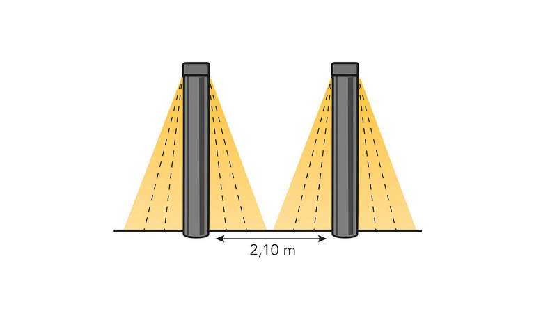 planeo Illuminazione da giardino 12V - Luce da appoggio a LED Oberon DL Luce da appoggio H 630 mm - 9W 750 Lumen