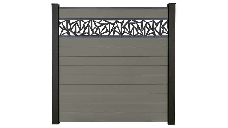 planeo Gardence Strong - recinzione a innesto BPC Triangolo grigio 180 x 180 cm