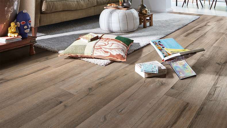 MEISTER design flooring MeisterDesign. next DD 500 S - 06986 Legno vecchio rovere grigio argilla | Isolamento acustico integrato Impact (400054-1287220-06986)