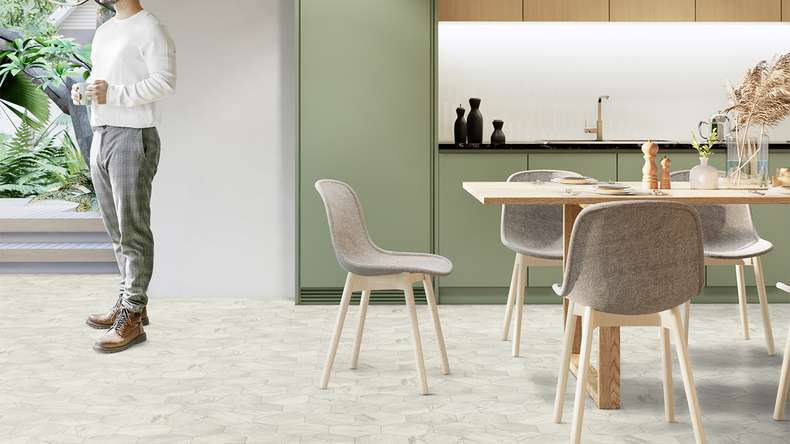 Pavimentazione Gerflor CV - TEXLINE Nature 2381 Hexa Cream