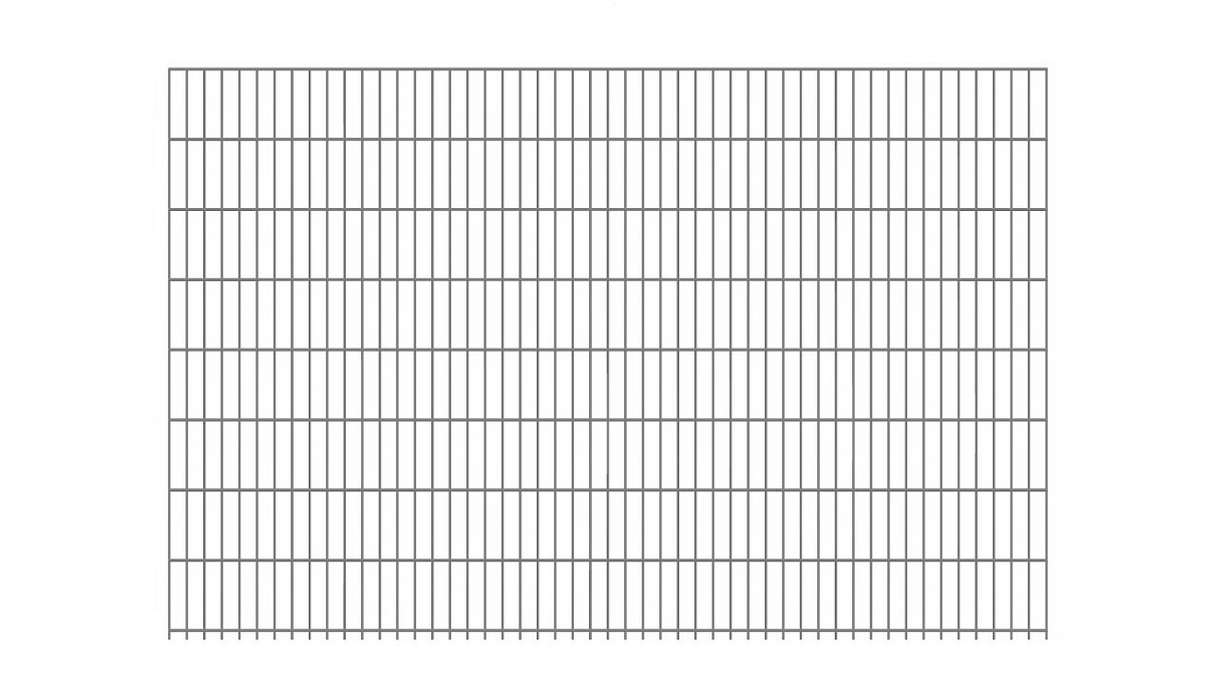 Luce di recinzione a doppia rete 6/5/6 - Larghezza 2510 mm zincata a caldo