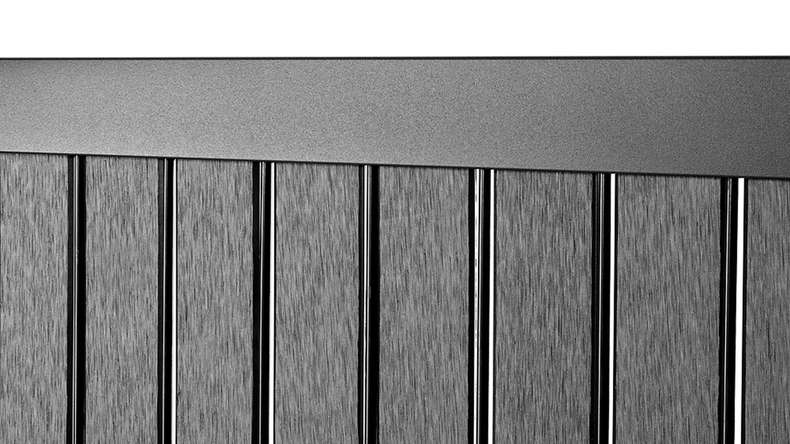 set di listelli planeo WPC - antracite L 250 x H 123 cm