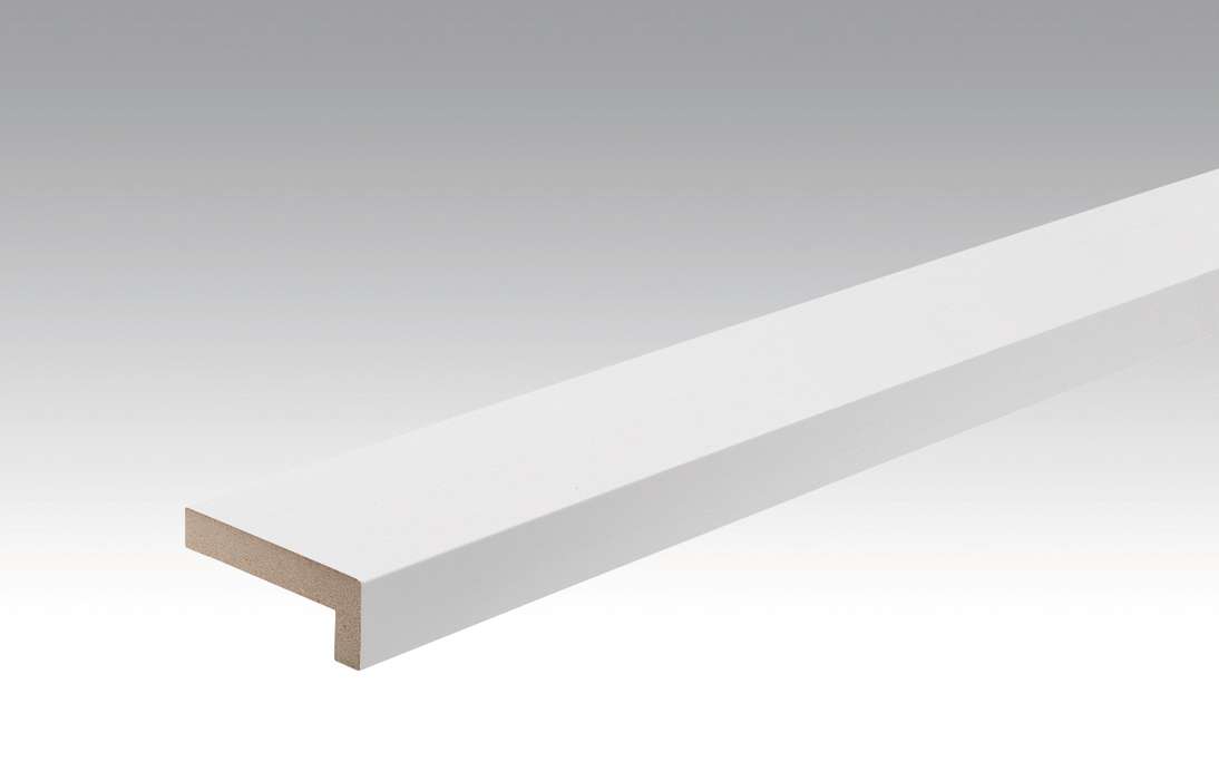 Battiscopa MEISTER listelli di copertura angolari Whiteline 4074 - 2380 x 60 x 22 mm (200028-2380-04074)