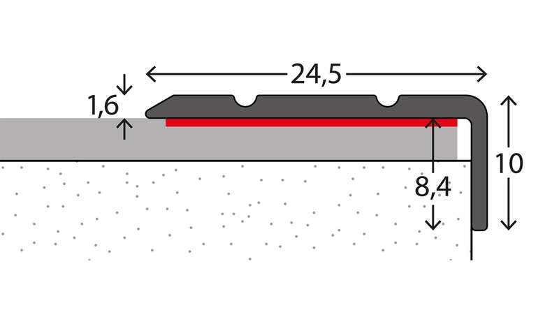 profilo angolare planeo 061 - 100 cm