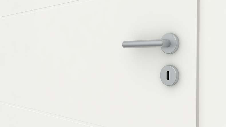 planeo design porta interna VELA Kado 5O laccato bianco 9010 bordo angolare | laccato - 1985 x 610|735|860|985 mm