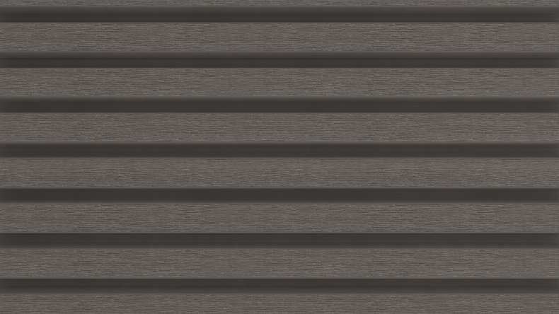 planeo LINEA Slim - Rivestimento per facciate in WPC CoEx, grigio scuro, 2900 x 215 mm