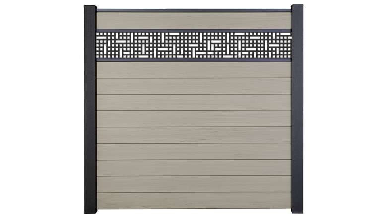 planeo Gardence Strong - recinzione a innesto BPC Rete Bi-Color Sand 180 x 180 cm