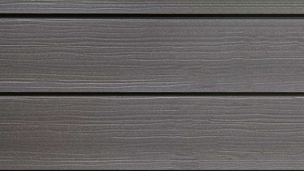 planeo Fassado - Rivestimento facciata a fasce romboidale WPC Grigio lava Prime