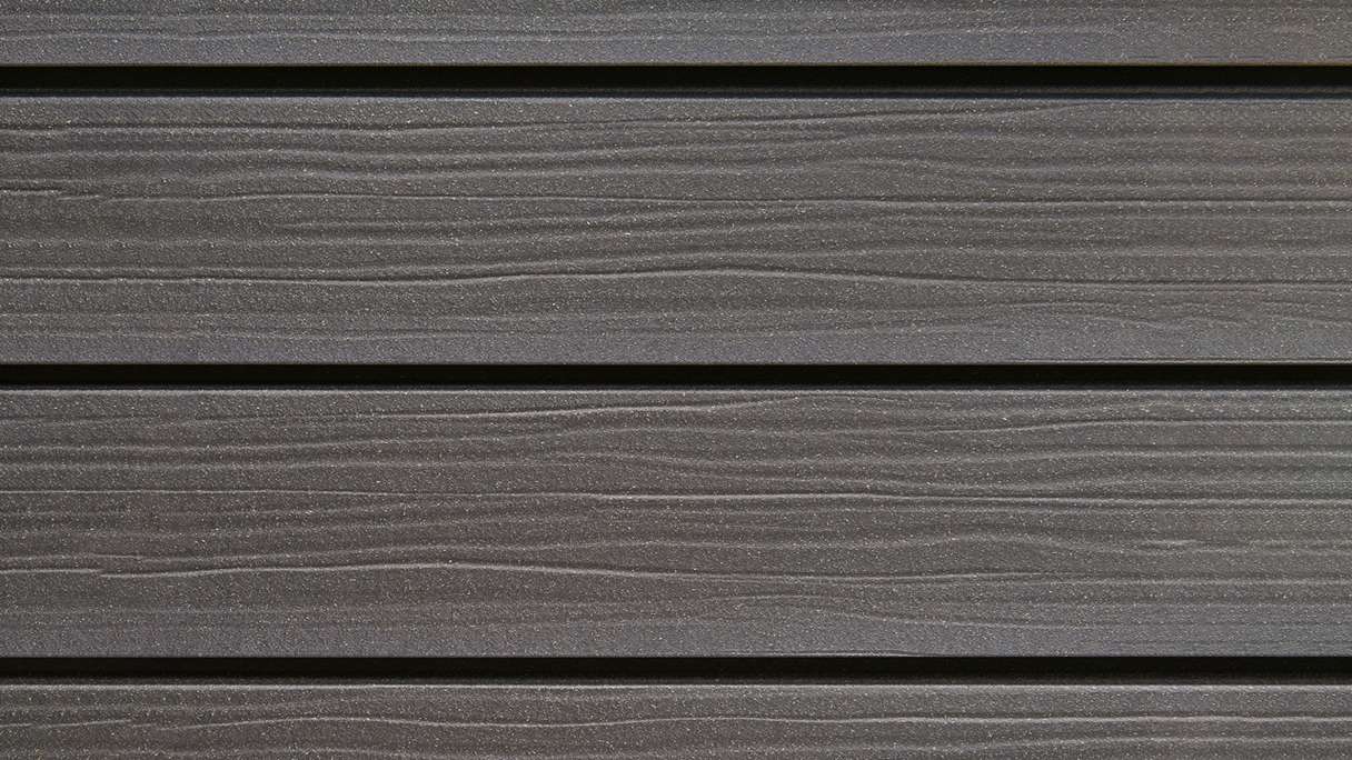planeo Fassado - Rivestimento facciata a fasce romboidale WPC Prime grigio lava XL 6 m