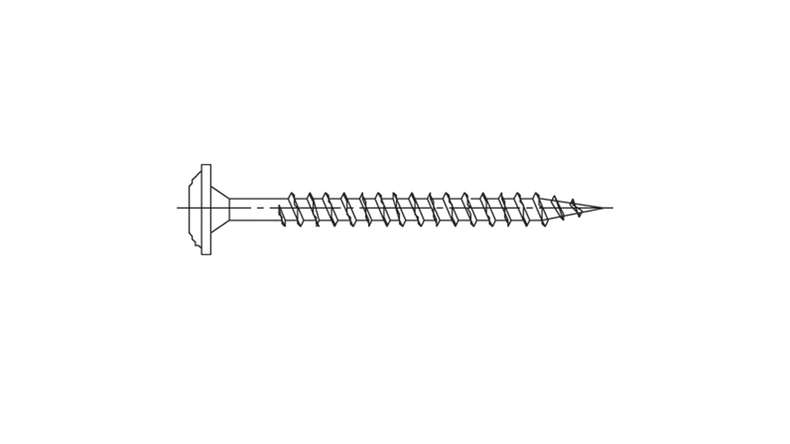 planeo vite per facciata V2A Torx - 4 x 35 mm 500 pz.