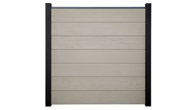 planeo Gardence Strong XL - Recinzione in BPC Standard BiColor Bianco