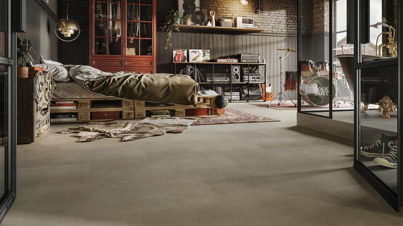Pavimento di design MEISTER Vinile rigido RB 500 S - 20210 Oro giallo | Isolamento acustico integrato (400049-0914457-20210)