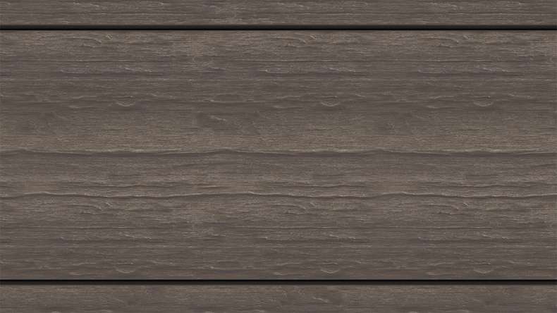 planeo MAXLine Antique - Decking XL rivestito in WPC CoEx massiccio - marrone scuro 3m rustico testurizzato/liscio spazzolato