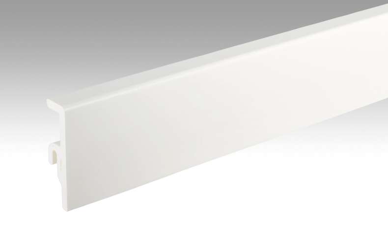 Battiscopa MEISTER Uni bianco lucido DF 324 - 2380 x 60 x 16 mm (200014-2380-00324)