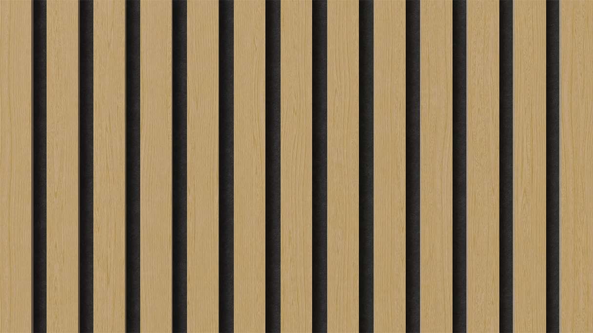 pannelli acustici planeo - rovere naturale 2480 x 600 x 21,5 mm | ignifugo