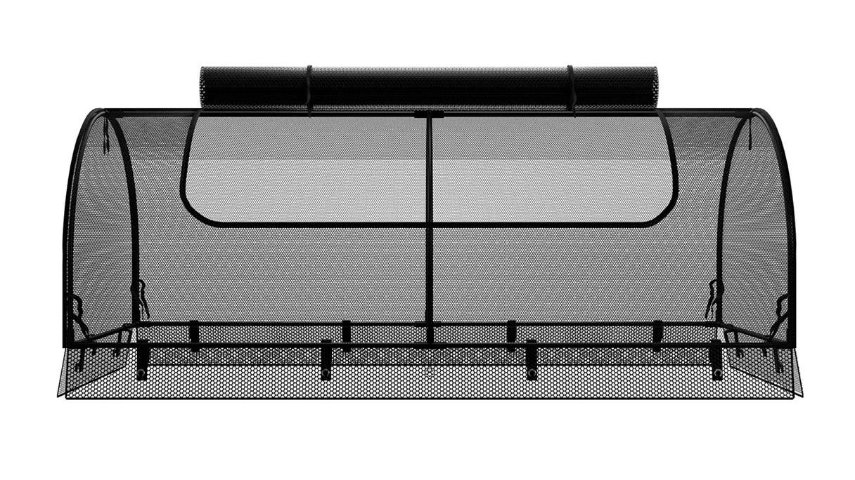planeo Rete per letto rialzato - Nero 149,9 x 69,4 x 62 cm