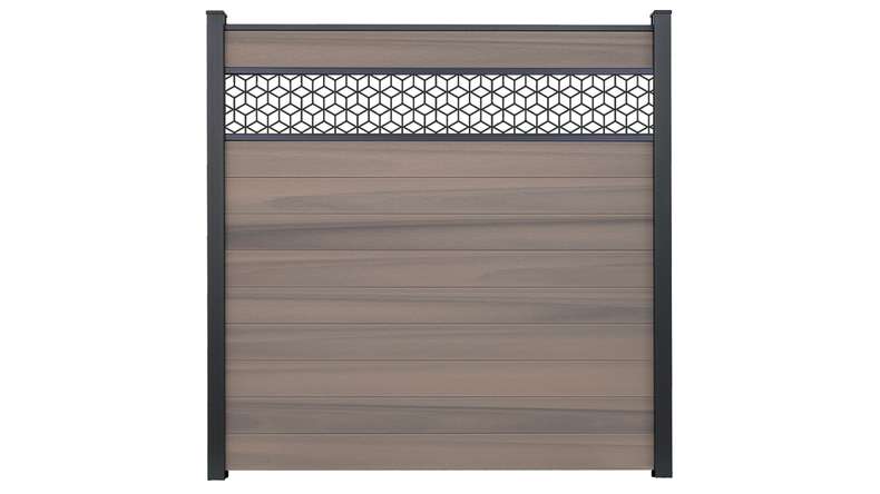 planeo Gardence Strong - recinzione a innesto BPC Cube Bi-Color co-ex 180 x 180 cm